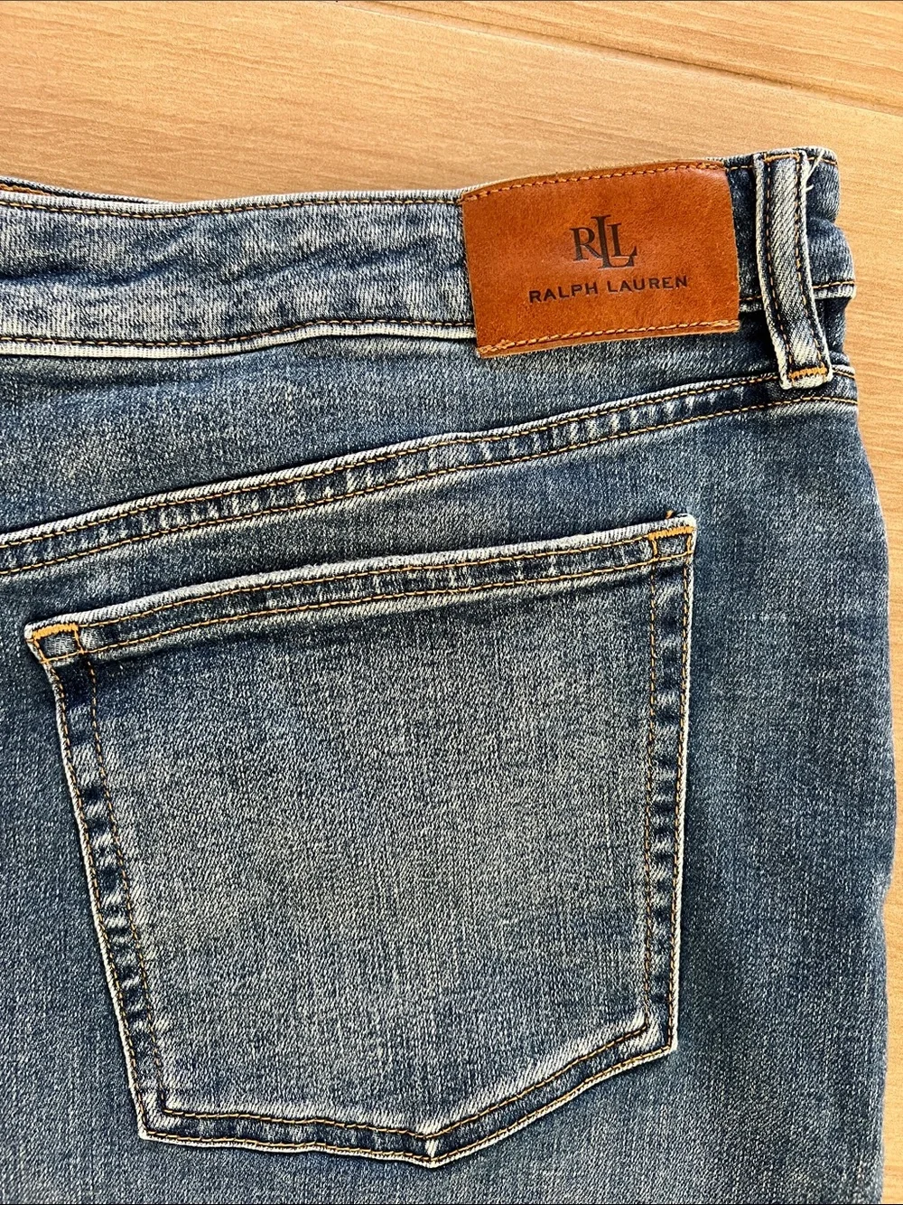 Lauren Ralph Lauren Denim midi denim skirt